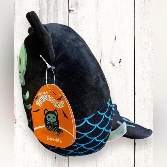 Squishmallows 2022 Halloween Squad #2 8" Sheikla Mermaid Skeleton Plush Doll Toy - Picture 3 of 8